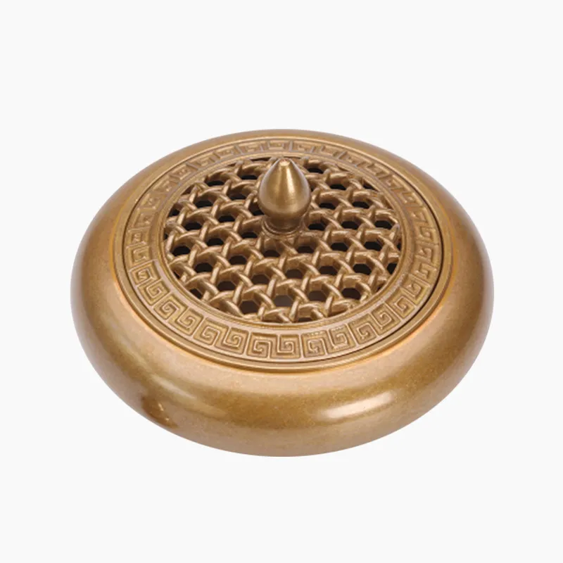 Incense burner stove censer holder pure copper tea ceremony sandalwood household indoor ornament air purification Buddhism