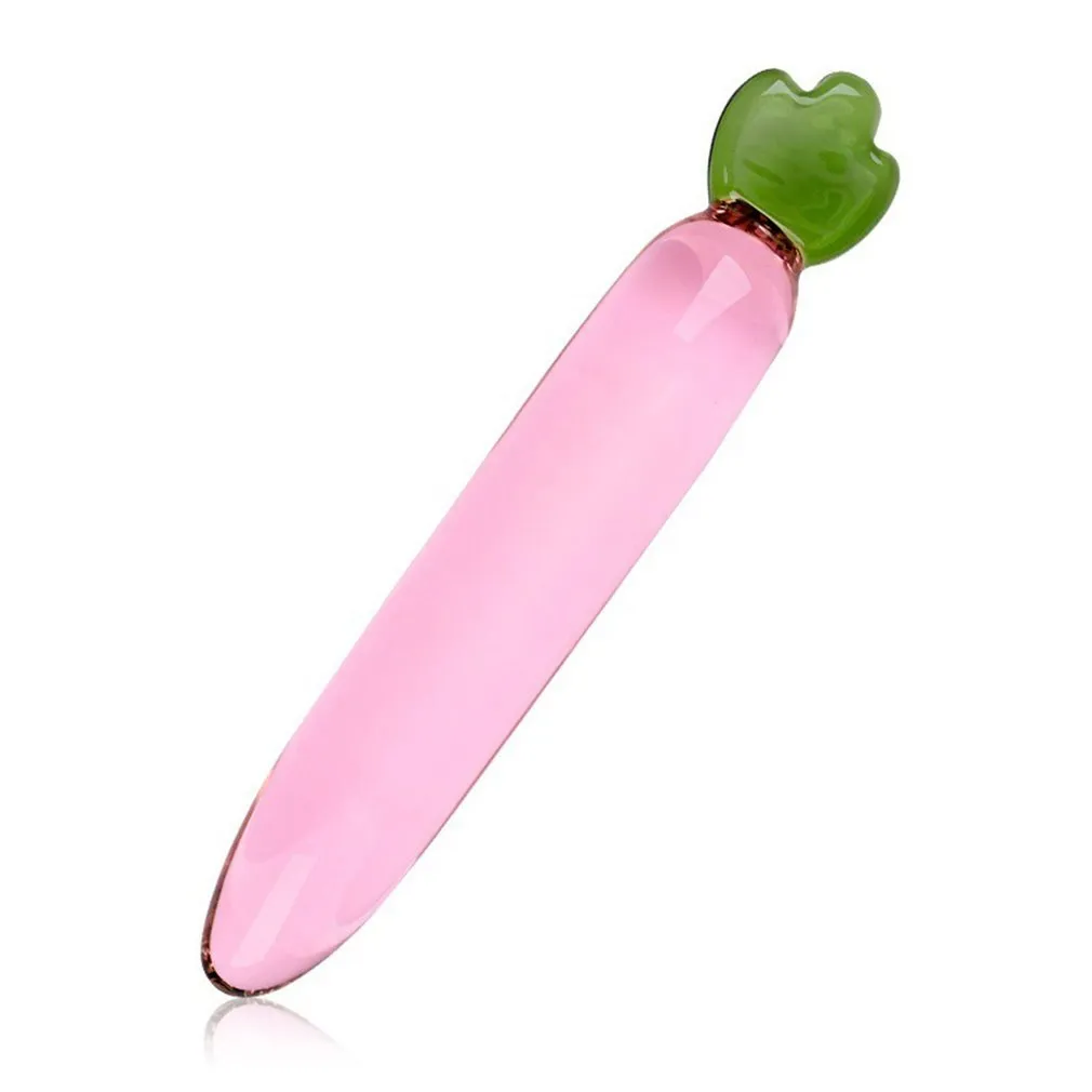 Solid Crystal Dildo Anal Butt Plug Female Masturbaor Glass Cucumber Penis Stick Bullet Vibrators Sex Toys for Woman No Vibration Y3618651