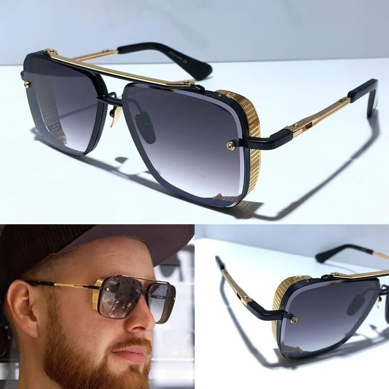 Dernière vendeurs Fashion Limited Edition Six Lunettes de soleil pour hommes Men Lunettes de soleil Gafas de Sol Top Quality Sun Glasses UV400 Lens 194b