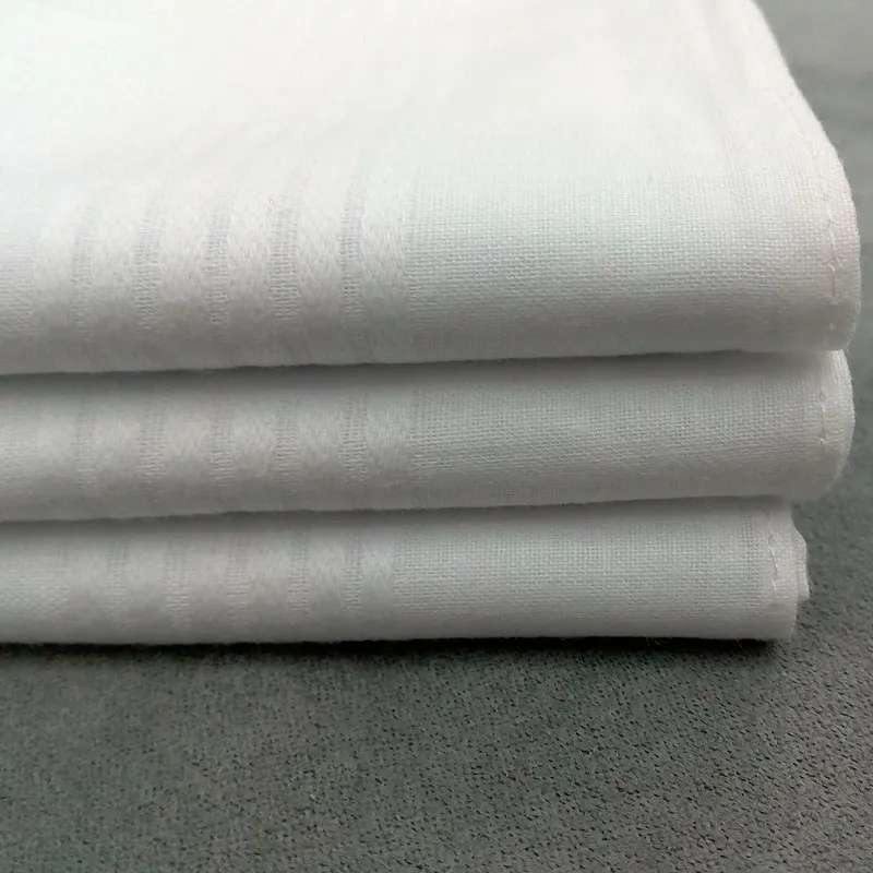 Mouchoir blanc en pur coton 40x40CM, serviette blanche pour hommes