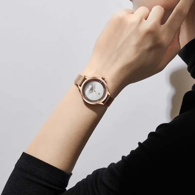 NAVIFORCE брендовые роскошные женские часы, модные кварцевые часы, женские простые водонепроницаемые наручные часы, подарок для девочки, Relogio Feminino260u