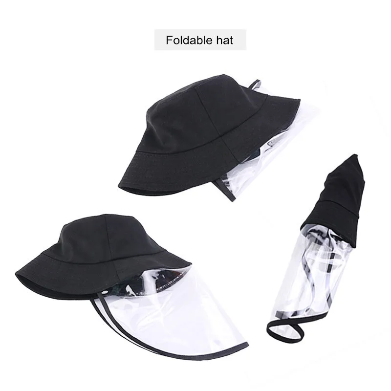 Chapeau de seau en coton unisexe pour adultes, casquette de pêcheur, bouclier facial de protection, Anti-salive, antibuée, Anti-poussière, coupe-vent, extérieur, Safe3750332