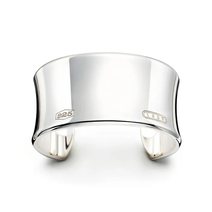 2019 nieuwe hoge kwaliteit zilveren goedkope brede Geen zegel armband mode armband maat met doos en dastbag224V