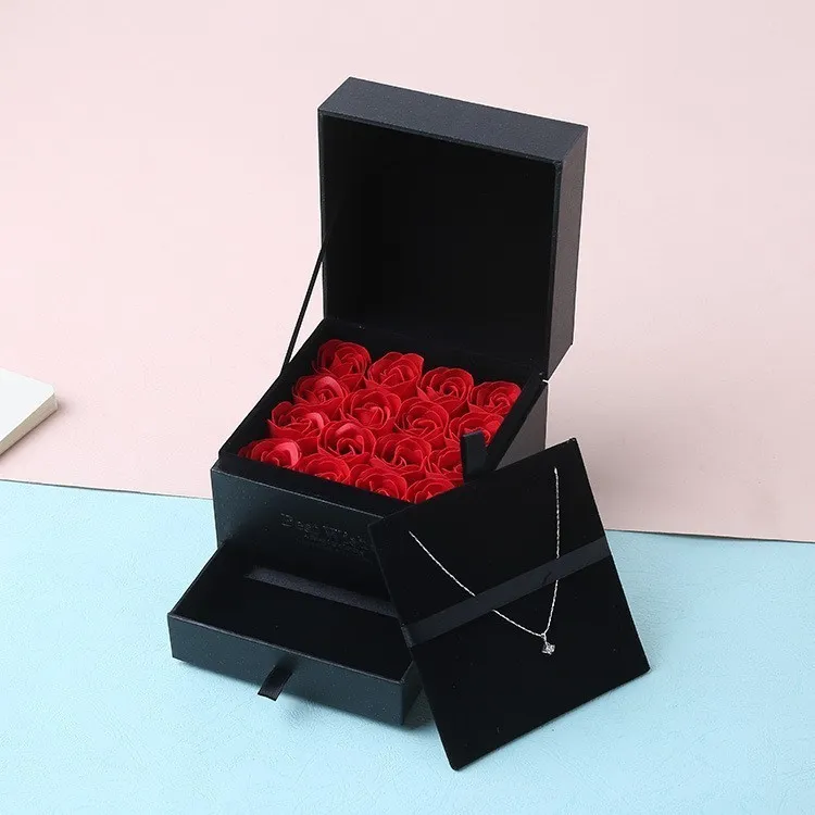 Simulation Rose Seife Blume mit Kasten Hochzeit Souvenir Valentinstag Geschenk Geburtstag Schönes Geschenk für Mutter P20 C181126013597946