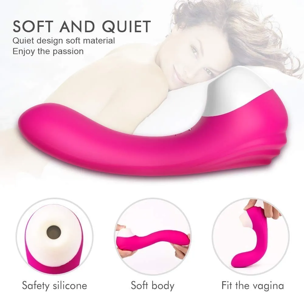 Seafeliz Clitoris zuigen dildo vibrator waterdicht Gspot Clit Massager voor vrouwen met 10 zuigkracht 9 vibrationsex speelgoed Y1906299935580