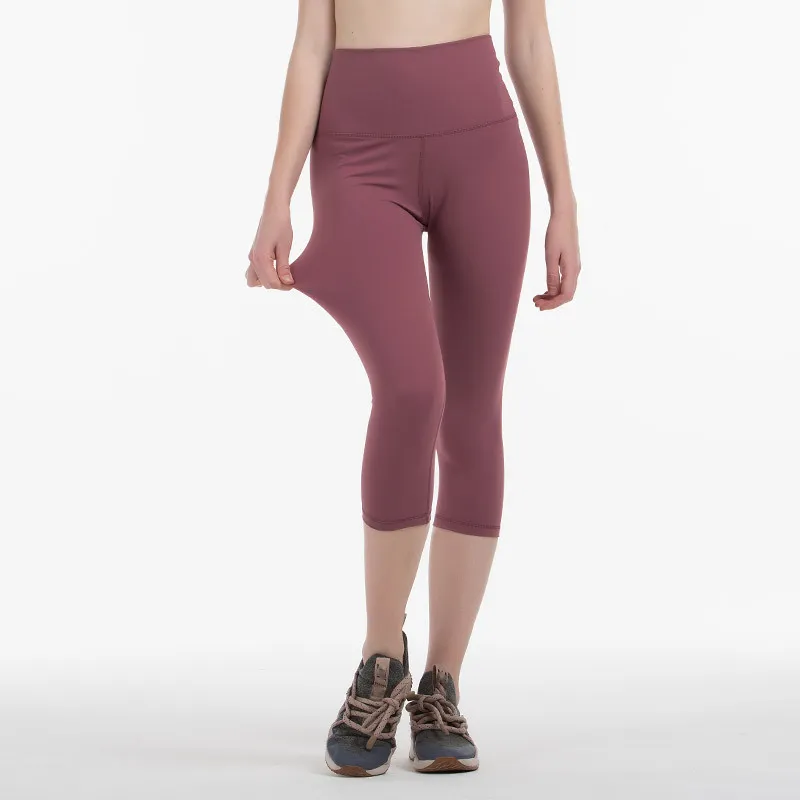 Été femmes taille haute élastique pantalon Yoga pantalon imprimé Stretch Leggings course Sport Fitness recadrée Leggings haut d'entraînement
