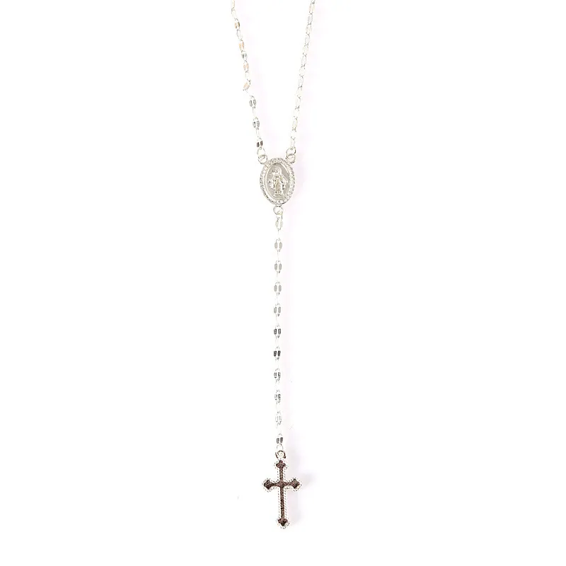 Vendita calda collana scintillante Collana lunga catena di imitazione Rosario 2020 Pendenti gioielli religiosi7819435