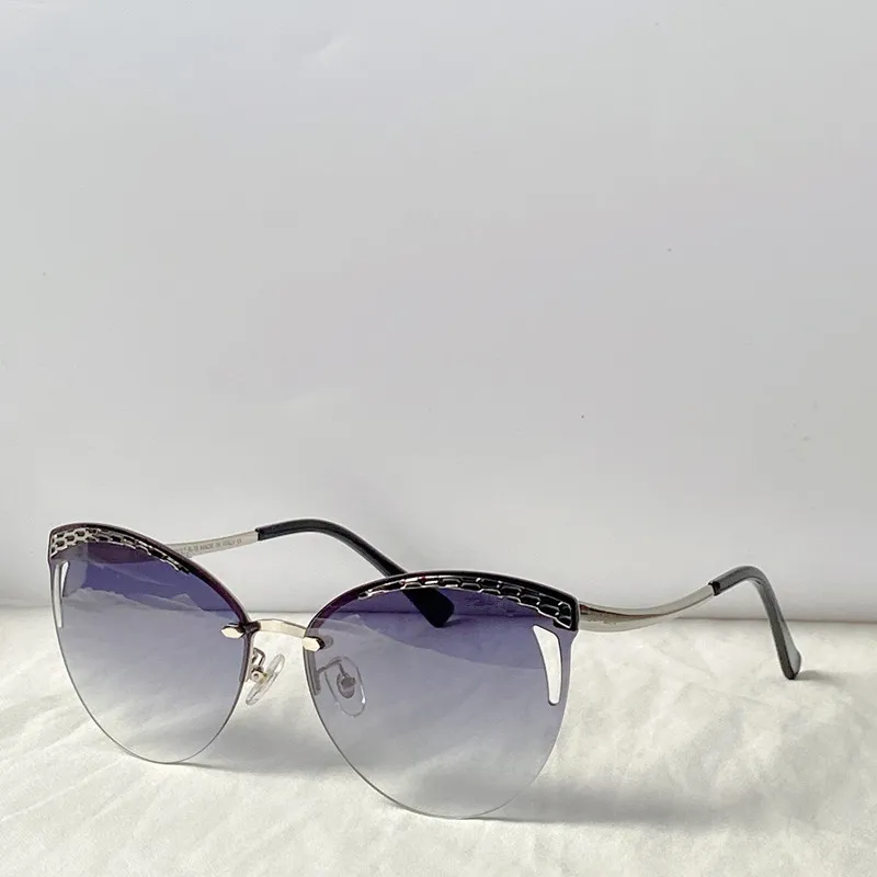 8225 Design zonnebrillen vrouwen populaire charmante katten oog vrouw modeblazen topkwaliteit UV -bescherming zonnebril met pakket297Z