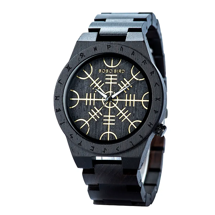 Zegarek meski BOBOBIRD montre pour hommes en bois nouveau Design Unique montres-bracelets en bois de luxe relojes de hombre Support Drop L-T16267N