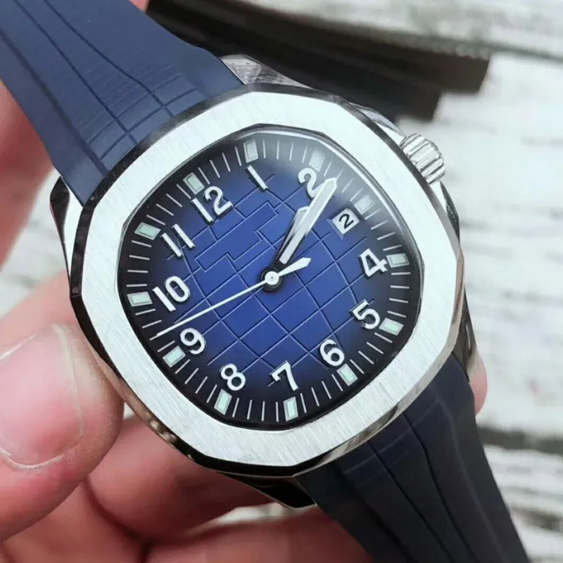 2020 Проверенные часы 5167 Автоматические движения нержавеющие стали Удобные резиновые ремешки Оригинальный застежка мужские часы Designer Watches227b
