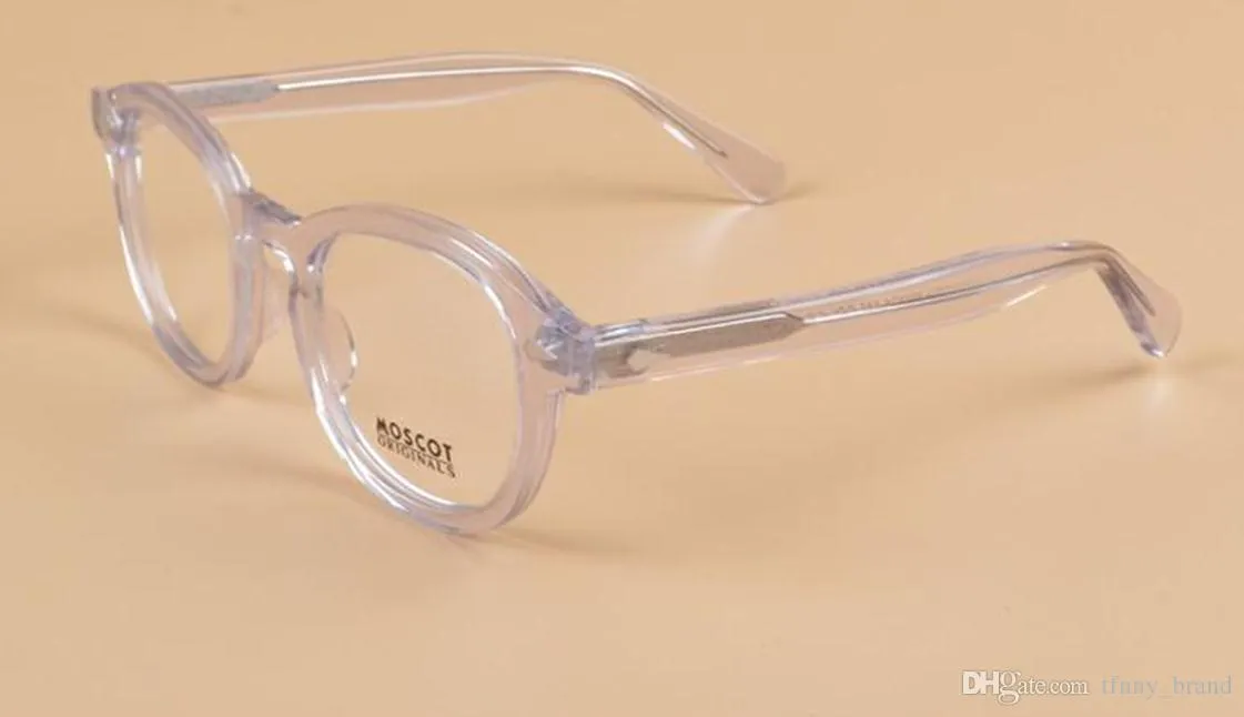 まったく新しいブランドデザイナーの眼鏡フレームレムトッシュメガネフレームジョニーデプラティラウンドメンズオプションの近視1915 with case319h