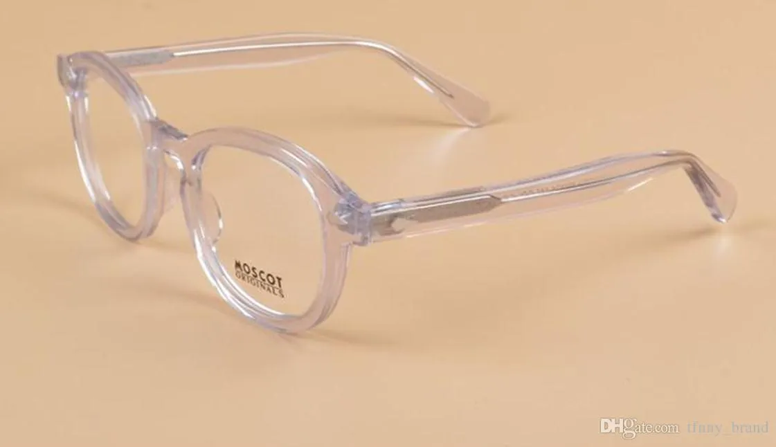 Marcos de anteojos de diseñador de marca completamente nuevos Marco de gafas Lemtosh Johnny Deppuality Hombres redondos Miopía opcional 1915 con estuche 288Q