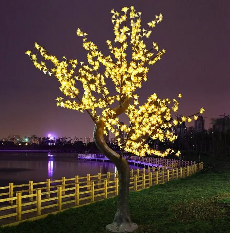 LED-Weihnachtslicht, Kirschblütenbaum, 864 Stück LED-Glühbirnen, 2 m Höhe, für den Innen- und Außenbereich, regenfest, 292 Stunden