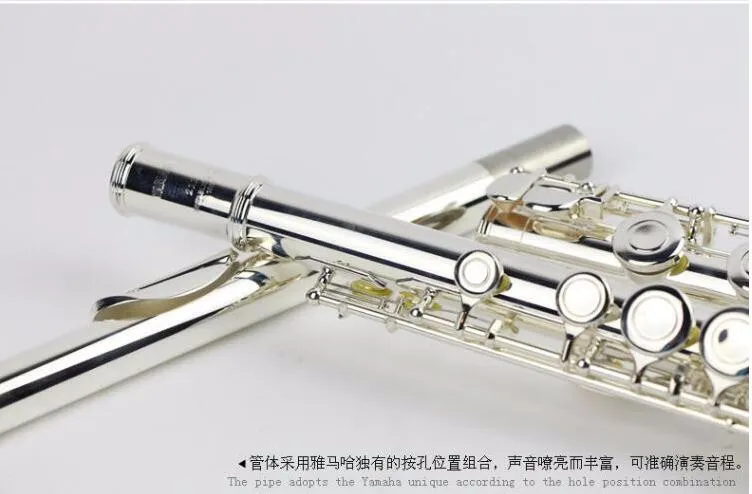 FL-471 Cupronickel Flûte fermée 16 trous Flûte plaquée argent de haute qualité jouant C Tune Instrument de musique Flûte avec étui