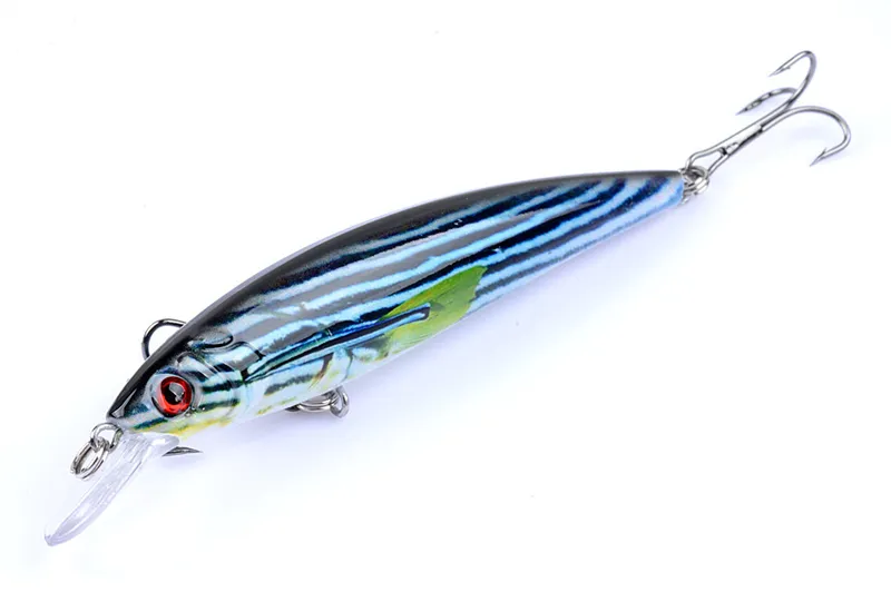 Alta Quanlity Vernice Realistica Pesce Minnow Laser Crankbaits 13 4g 11cm BASS Esca pesca Lingua corta jerkbait177s