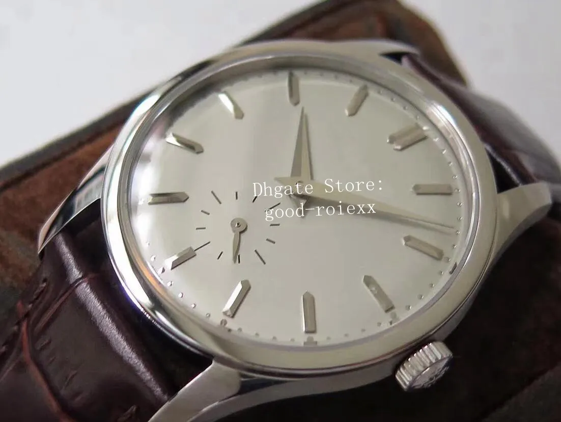37mm Unisex Vintage Watch Men's ST19 Mechanical Hand-winde 5196 Eta Ladies Watches Men Calatrava Leather Midsize Sapphire Ste280y