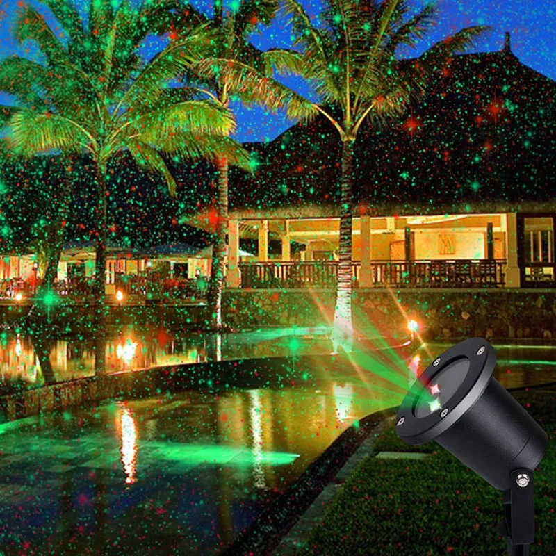 Açık güneş lazer hafif manzara lambası bahçe bahçesi için Noel tatili dekorasyon lambaları su geçirmez spot ışığı projektörü 5985071