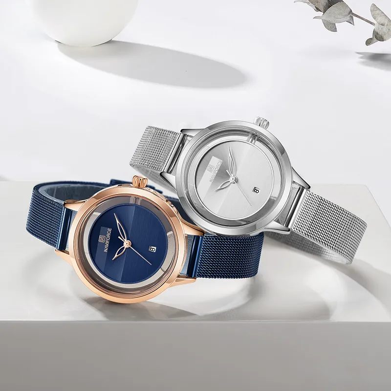 NAVIFORCE брендовые роскошные женские часы, модные кварцевые часы, женские простые водонепроницаемые наручные часы, подарок для девочки, Relogio Feminino260u