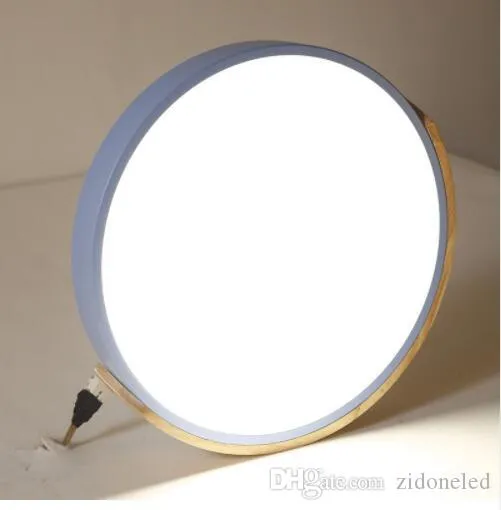 Multicolour Modern LED LED LED Super Super 5CM مصابيح سقف خشب صلبة 5 سم لغرفة المعيشة غرفة إضاءة المطبخ 2841