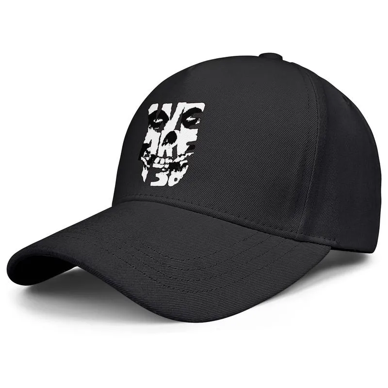 Danzig Designs Misfits Fiend Skull Black Mens and Women Baseball Cap Designer Designer Golf Cool Fitted Custom Custom Classic Hats G8373671