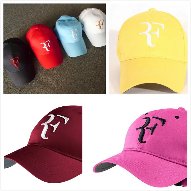 Baseball Caps Tennis Cap Roger Federer Tennis Hats Wimbledon RF Tennis Hat Baseball Cap258i