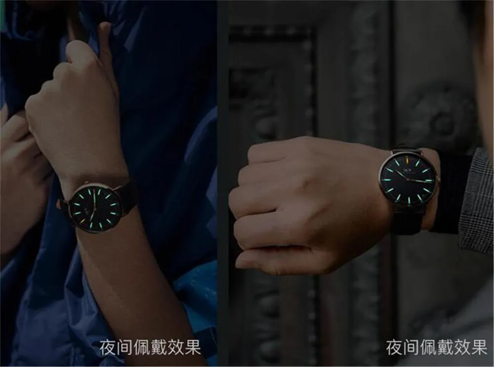 Carnival Men Tritium Light Watch T25 Quartz Japan Movement Ultra Thin 6mm Tritium Gas Luminous Watch Gift 40mm1241r
