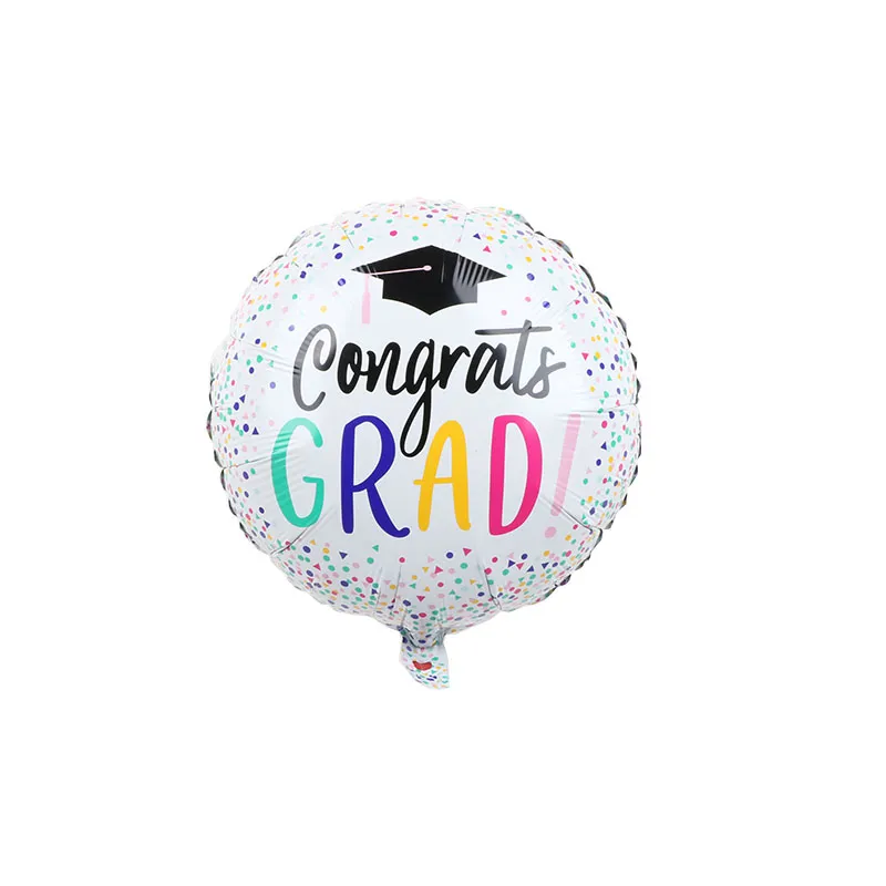 18 Felicidades Globos de graduación decoración de fiesta de graduación globo de aluminio regalo de graduado Globos decoraciones de regreso a la escuela cumpleaños 228d