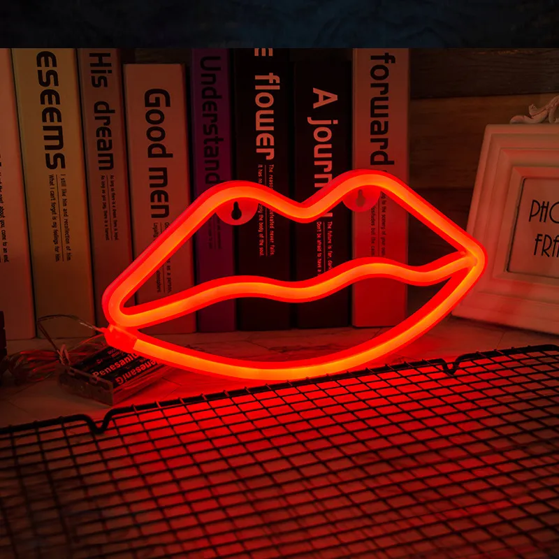 Dekoracyjne światło Neon LID LED Light Lights Dekoracja sypialni Urodziny przyjęcia Wedding Dom Dom Walentynki Walentynki Prezent2516