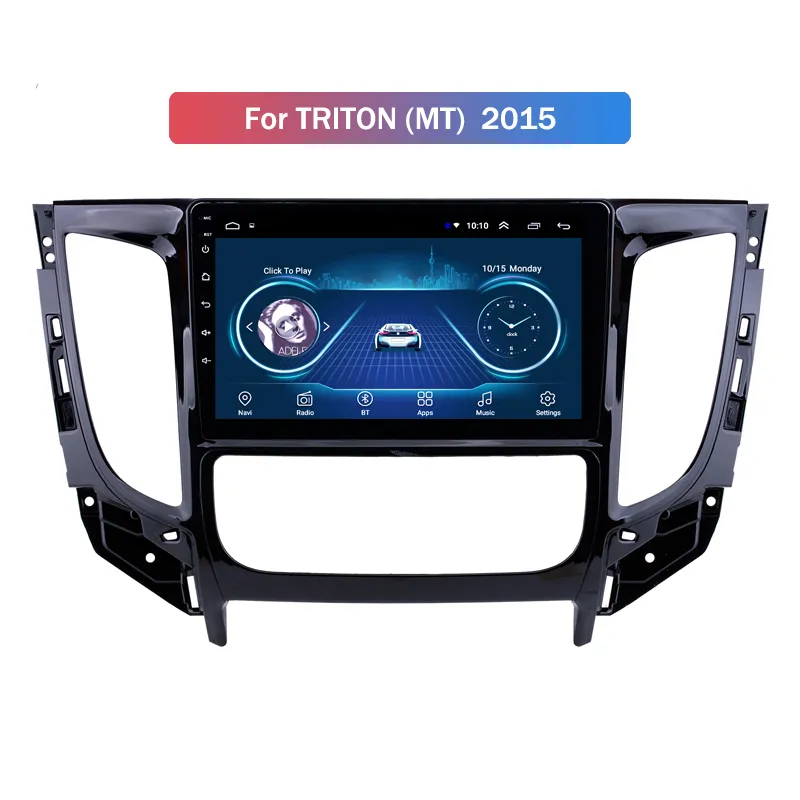 Mitsubishi Triton-2015 Multimedya Radyo Sistemi için 9 inç Android Araba DVD Video GPS Navigasyonu