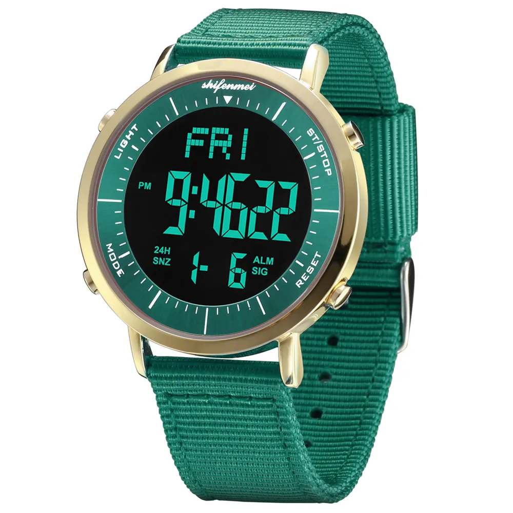 Green digital watch cheap
