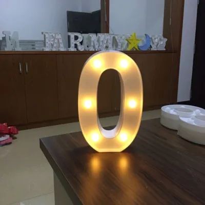 26 رقم رقم رقم رقم لرسالة LED LED LED LED مصابيح النمذجة مصابيح الأضواء ليلة الزفاف أضواء عيد ميلاد الأضواء 207D