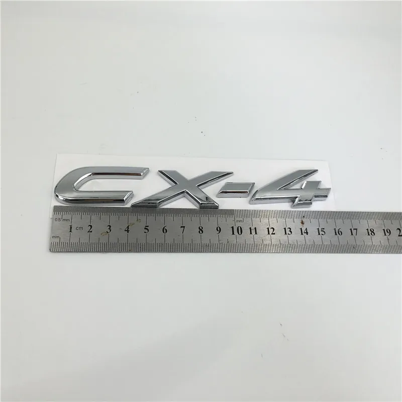 ل Mazda Cx4 Cx5 Cx-4 Cx-5 شعار Chrome رقم الجذع الخلفي حرف الشاشة شارة Nameplate2162