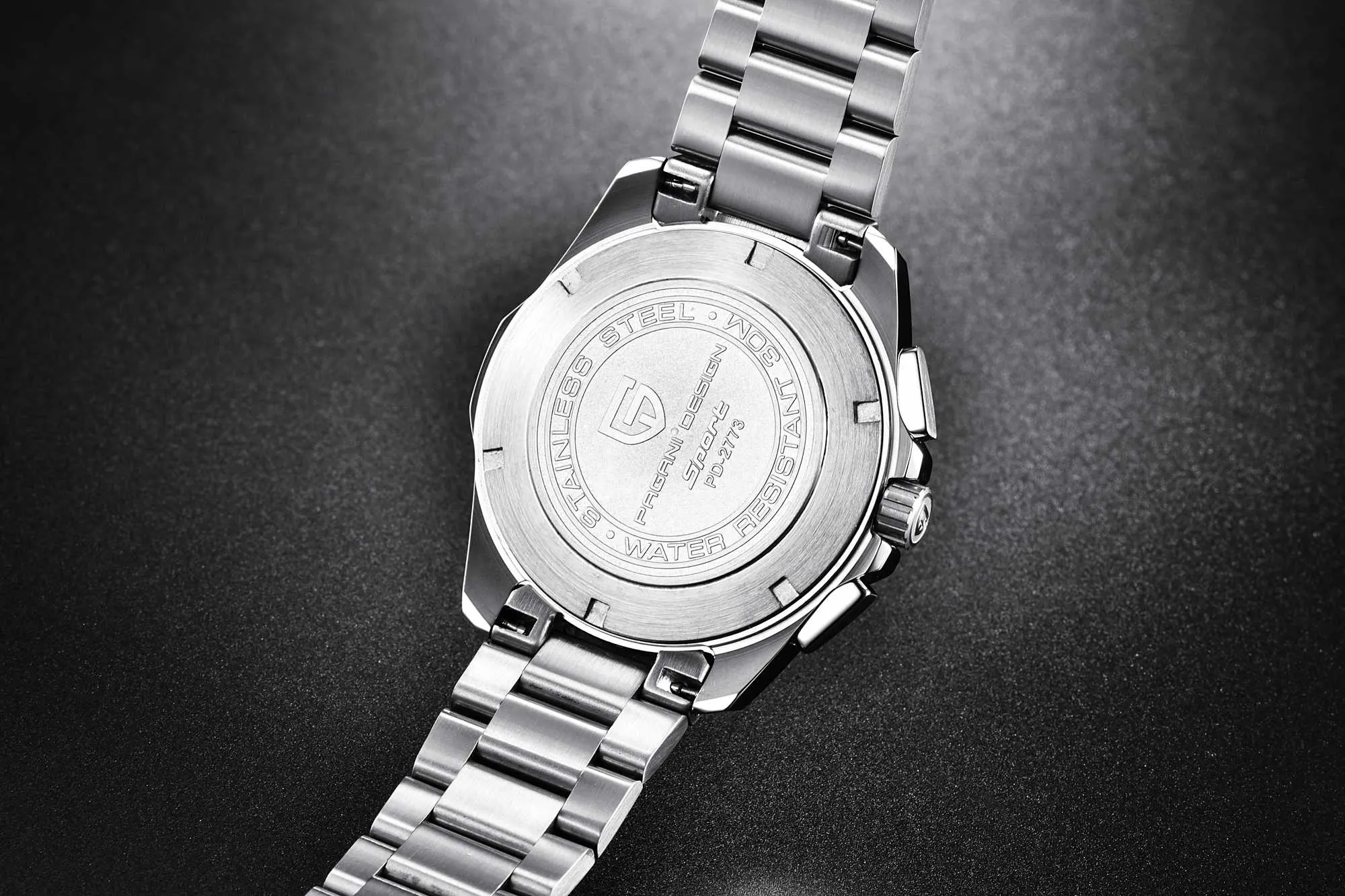 Pagani Design Watch Men Top Chronographステンレス鋼製クォーツ腕時計30m耐水性男性Clock331t