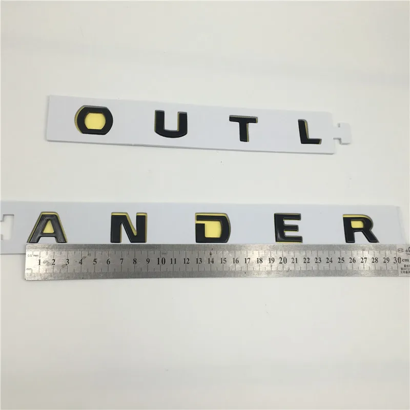 CAR ACCESSORIES OUTRINGI OUTLANDER FRONT HOOD EMBLEMSバッジボンネットロゴレタースクリプトスティッカーズ248Sの車のアクセサリ