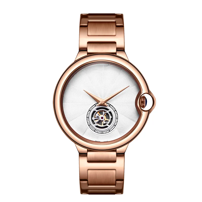 Relógio da moda superior volante designer de alta qualidade neutro relógios masculinos e femininos relógio luxo rosa ouro prata preto b2355