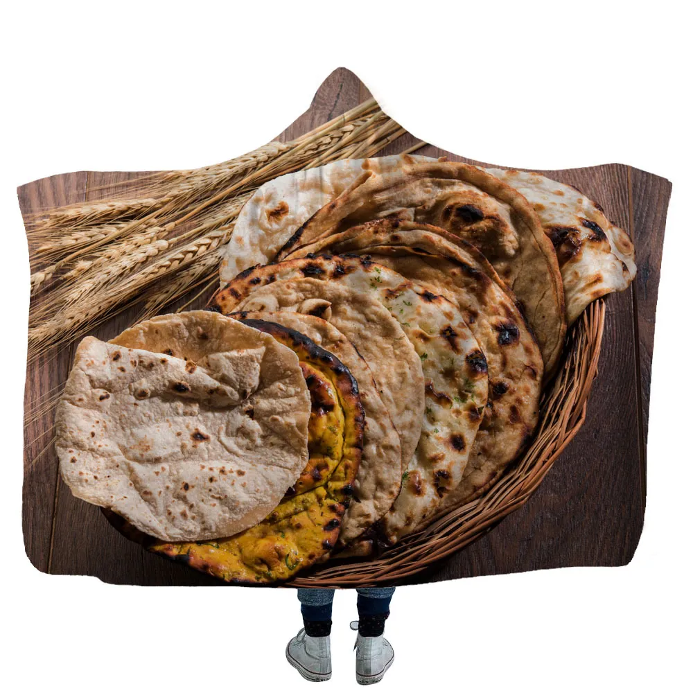 Creatieve Mexicaanse Tortilla-deken met capuchon Zachte warme kinderdeken met capuchon Sherpa Fleece Snuggle draagbare dekens voor kinderen 1301980