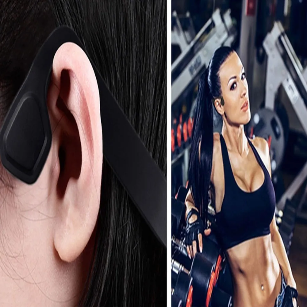 S-18 Sports Headse Bone Conduction Headphones للماء سماعة بلوتوث 5.0 التيتانيوم المفتوحة الأذن سماعات لاسلكية