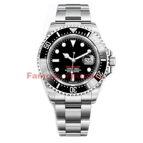 Luxury Men tittar på Sea-Dweller Ceramic Bezel 44mm Stanless Steel 116660 Automatisk högkvalitativ affär Casual Mens Designer Wristwa2977