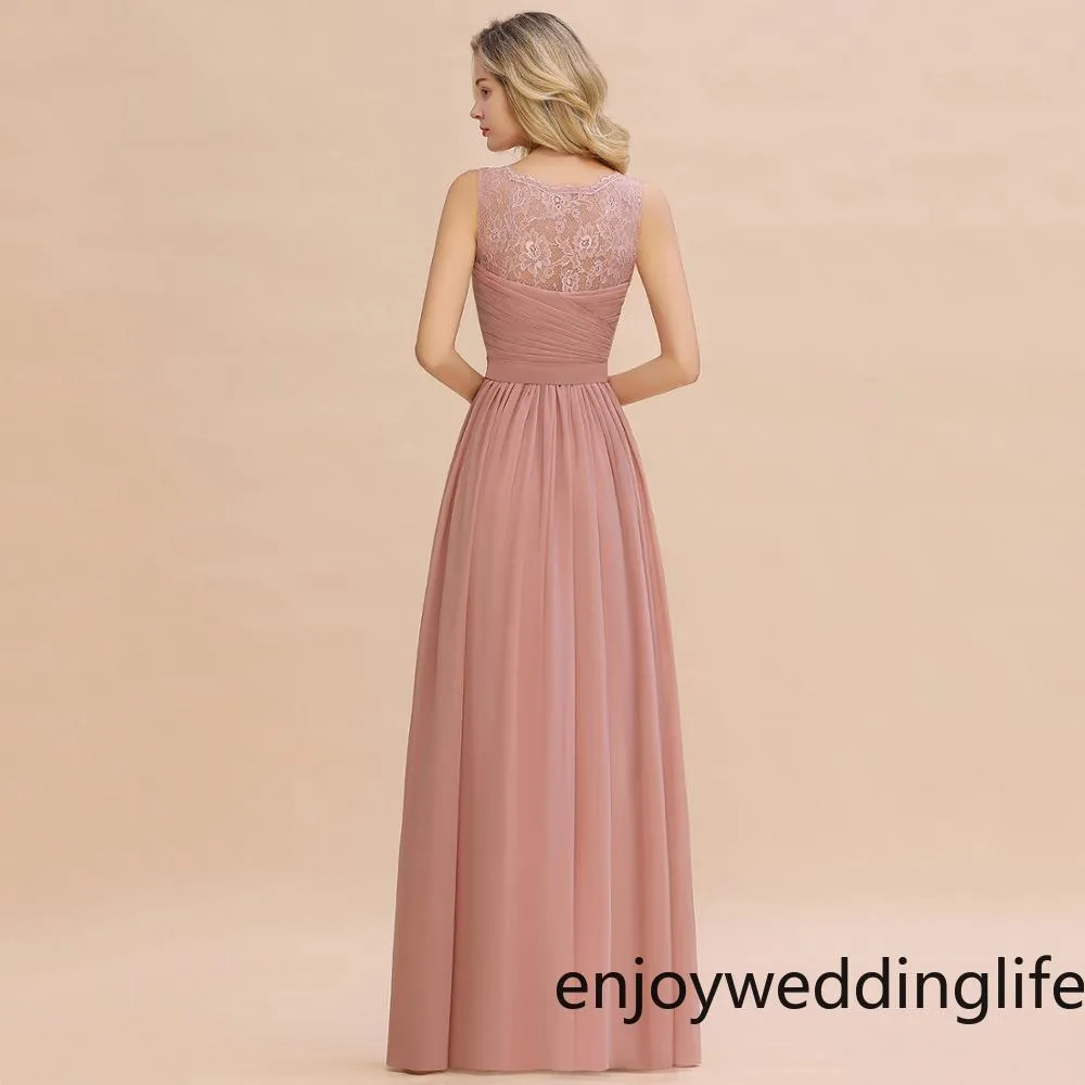 新しい到着ピンクの花嫁介添人ドレス2020スパゲッティストラップキャンディカラーマーメイドドレスウェディングパーティードレスベスティドスデフィエスタCPS1365 2325