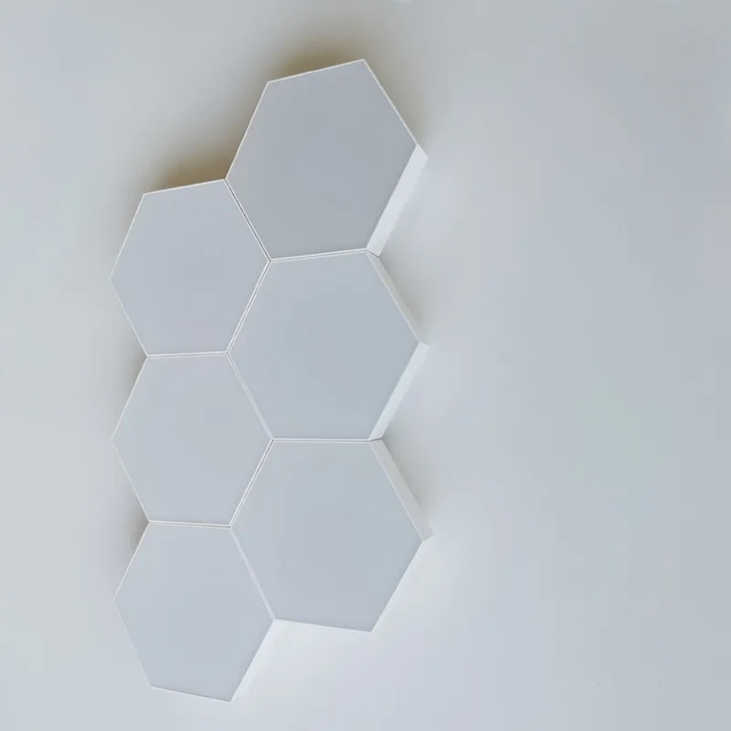 Bunte DIY Quantum Light Touch Sensor Farbwechsel-Nachtlampe 6 Stück 10 Stück modulare sechseckige LED-Wand Schlafzimmer249t