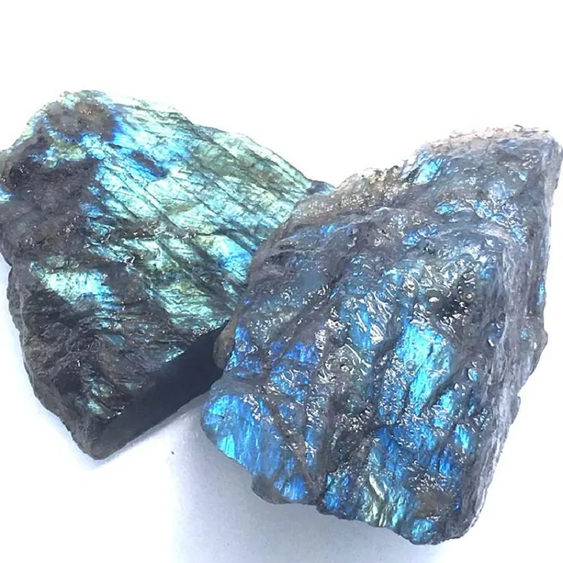 Pedra bruta natural de labradorita caída, cristais de quartzo ásperos, pedra de energia mineral reiki para cura de cristal stone171m