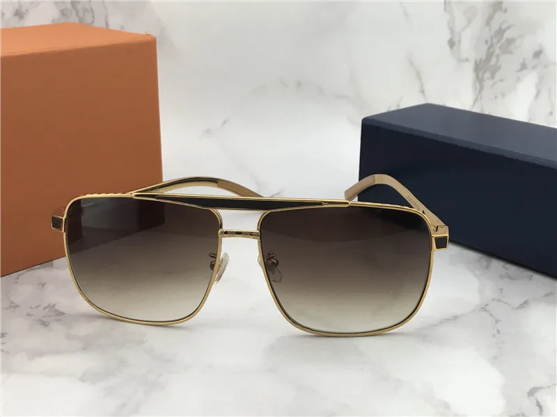 Luxury- new fashion classic sunglasses attitude sunglasses gold frame square metal frame vintage style outdoor design classical mo248v