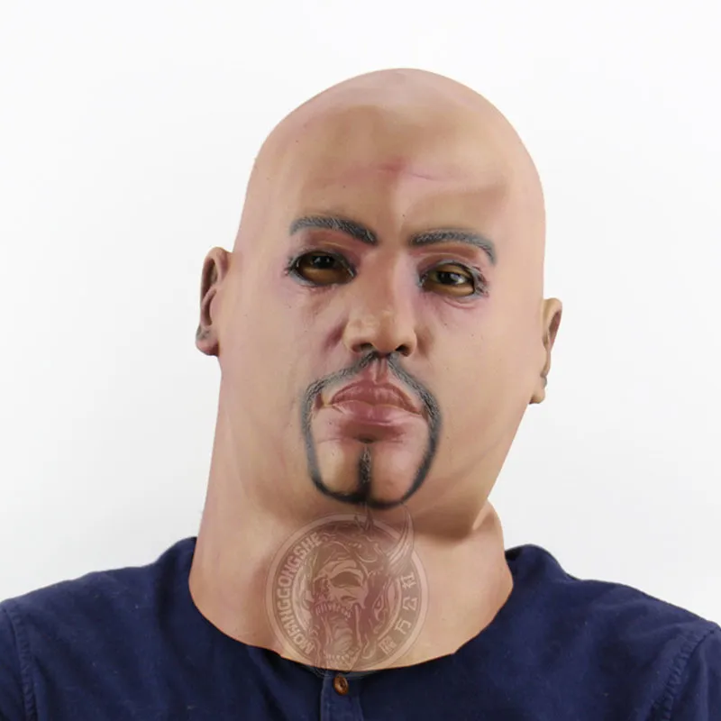 Personality Creative Gangland Bald Head Masks Halloween Horror Men Masks for Party High Quality Festival Full Face Masks27226777739418