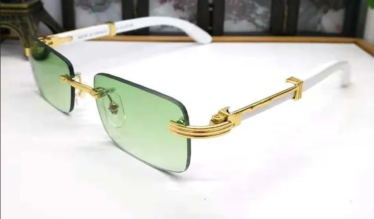 Деревянные очки из рога буйвола, оптическая оправа, солнцезащитные очки без оправы, зеркальные квадратные очки, выход Occhiali Da Sole, прозрачное стекло Sun gl308g