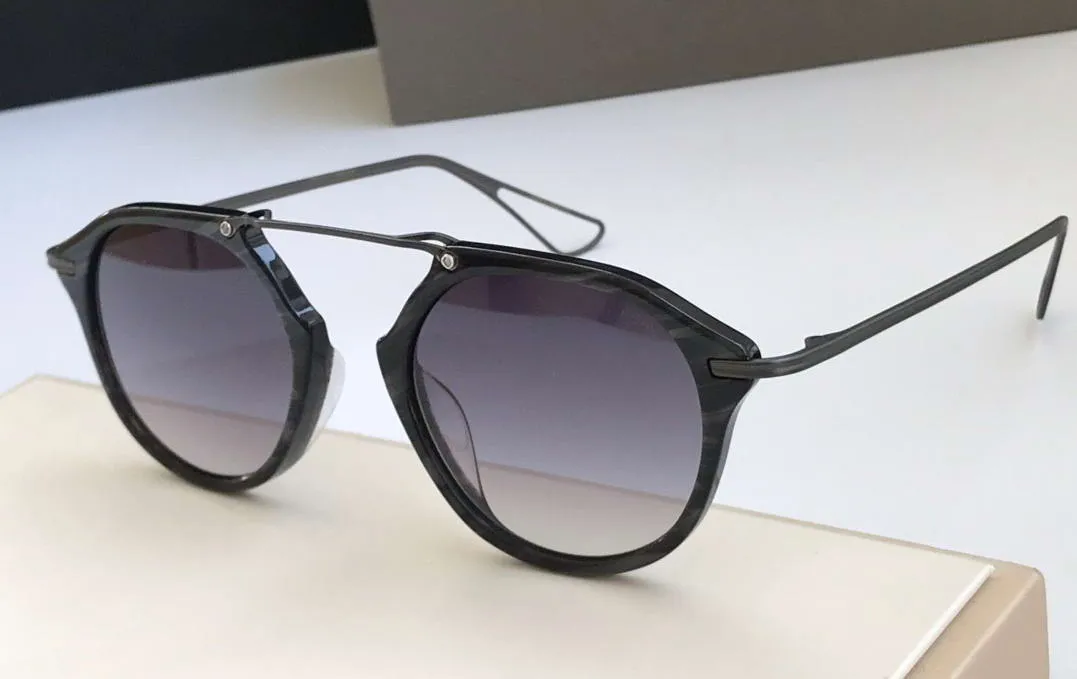 نظارة شمسية مستديرة السلحفاة العدسة الزرقاء 119 ظلال Occhiali da SOLE SOLESX Sunglasses جديدة مع Box230V