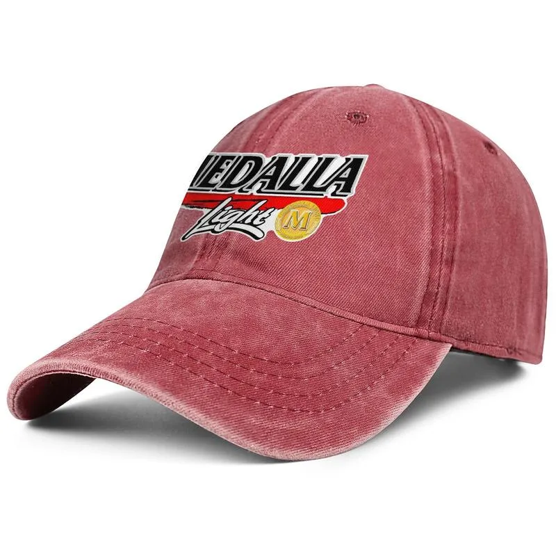 Şık Medalla Light Logo unisex denim beyzbol şapkası golf klasik şapkalar logo eski baskı6171403