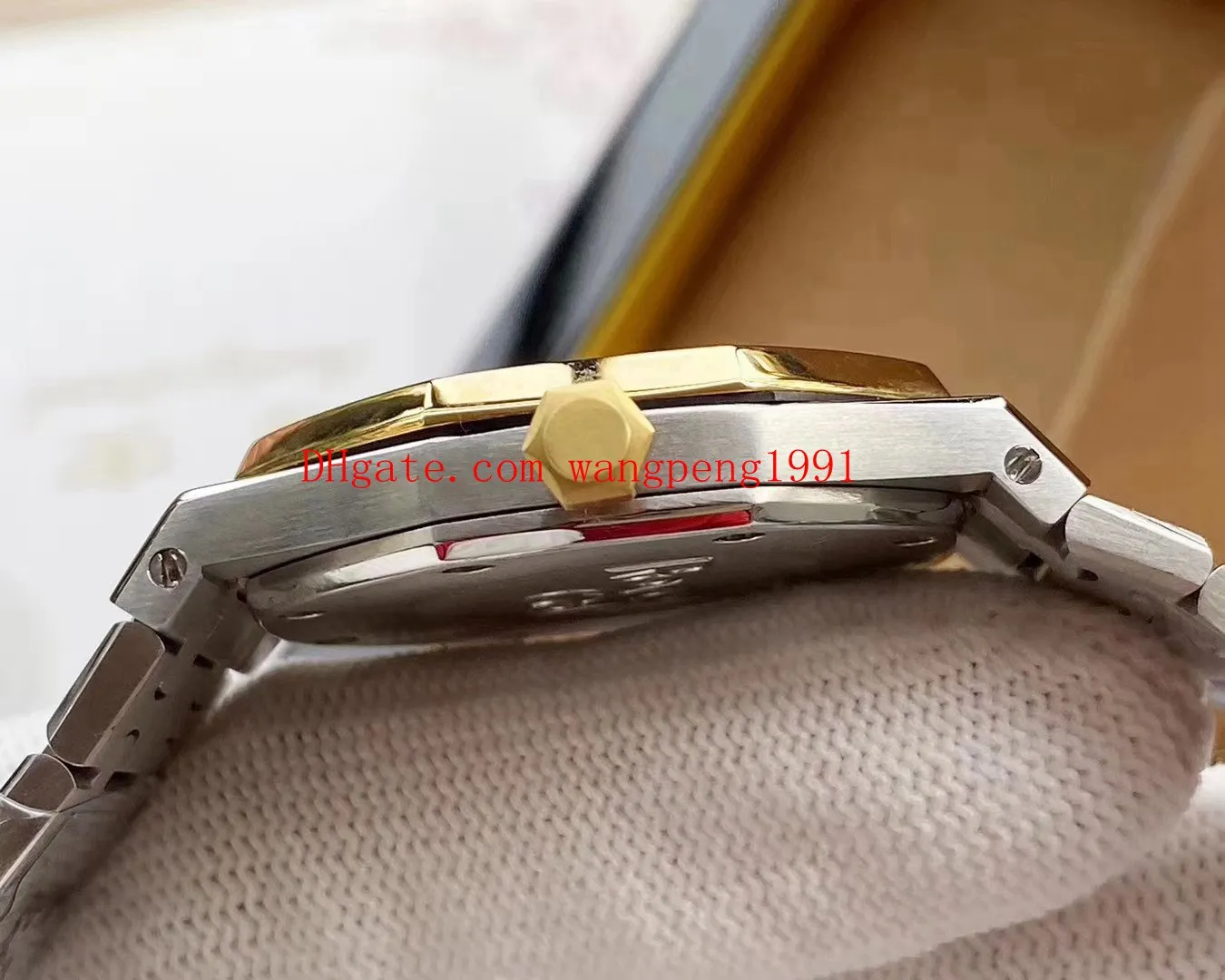 4 Farben Frosted Damenuhren 33 mm 77350SR Quarzwerk Edelstahl Zweifarbige Goldbänder Damen-Designer-Armbanduhren310E