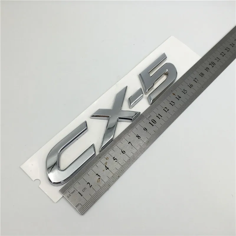 Für Mazda CX4 CX5 CX4 CX5 Chrom Emblem Hinten Stamm Nummer Buchstabe Logo Abzeichen Nameplate2095156