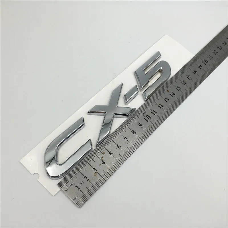For Mazda CX4 CX5 CX4 CX5 Chrome Emblem Rear Trunk Number Letter Logo Badge Nameplate2095156