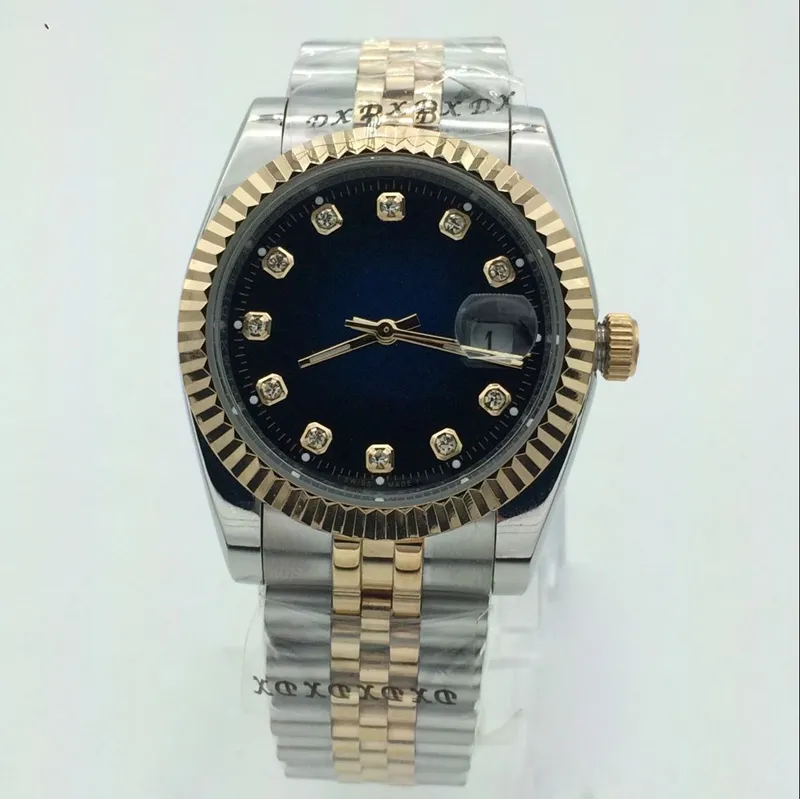 Klassische Herrenuhren, 36 mm, automatisches mechanisches 8215-Uhrwerk, Goldarmband, Damenarmbanduhren mit Diamant, Luxus-Damendesigner 236d